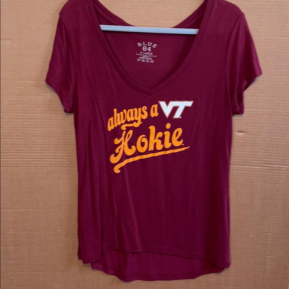 Women's Virginia Tech V-neck Short Sleeve T-shirt
